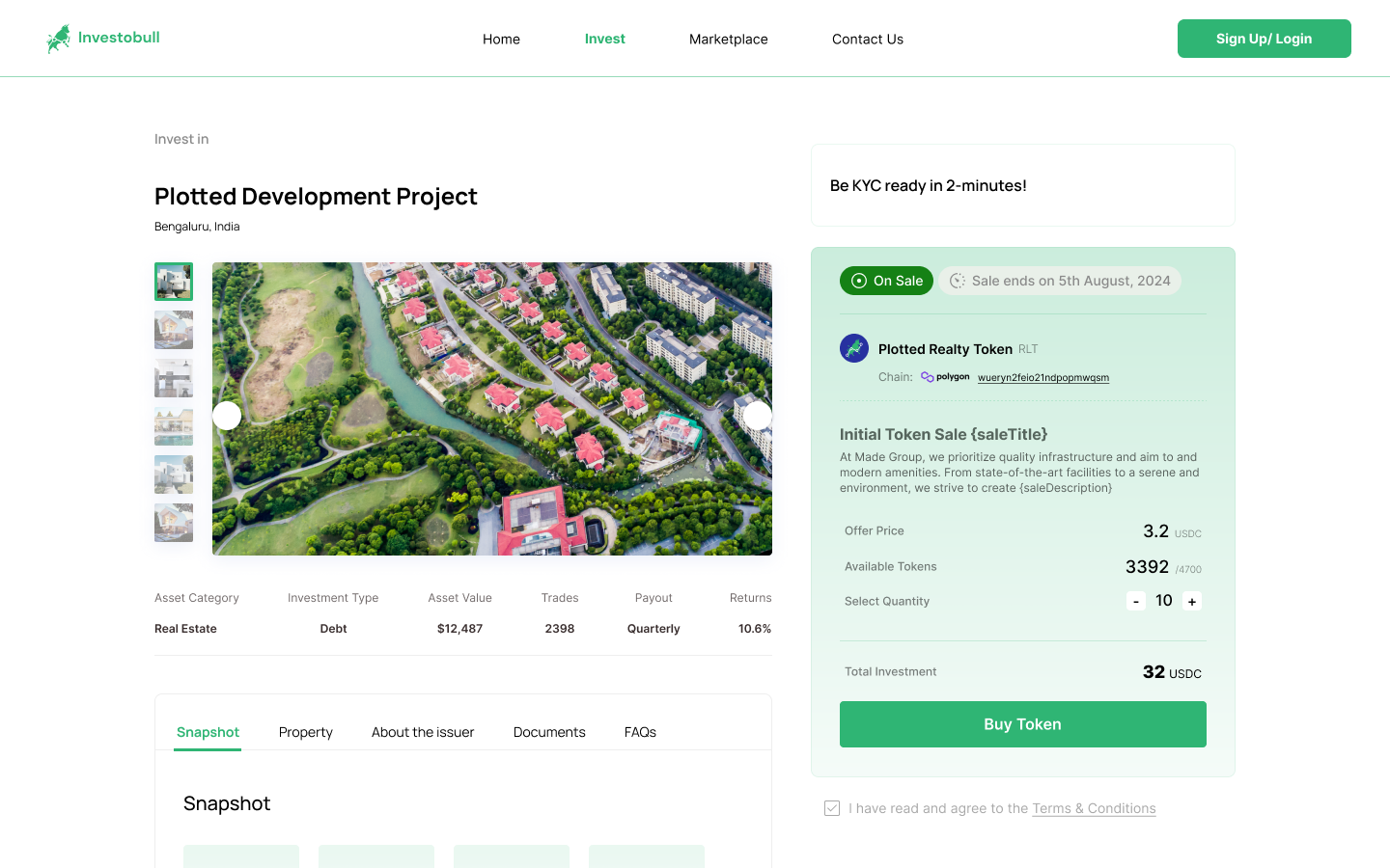 Data points on top of landscape